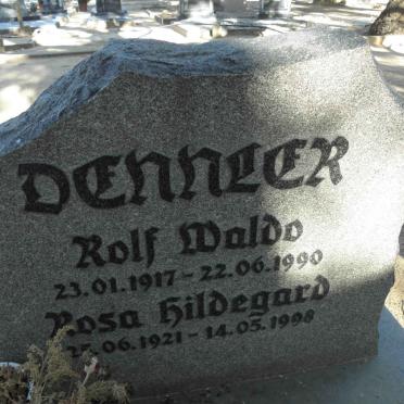 DENNLER Rolf Waldo 1917-1990 &amp; Rosa Hildegard 1921-1998