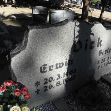 DICK Erwin 1905-1980 &amp; Gertrud 1911-1987