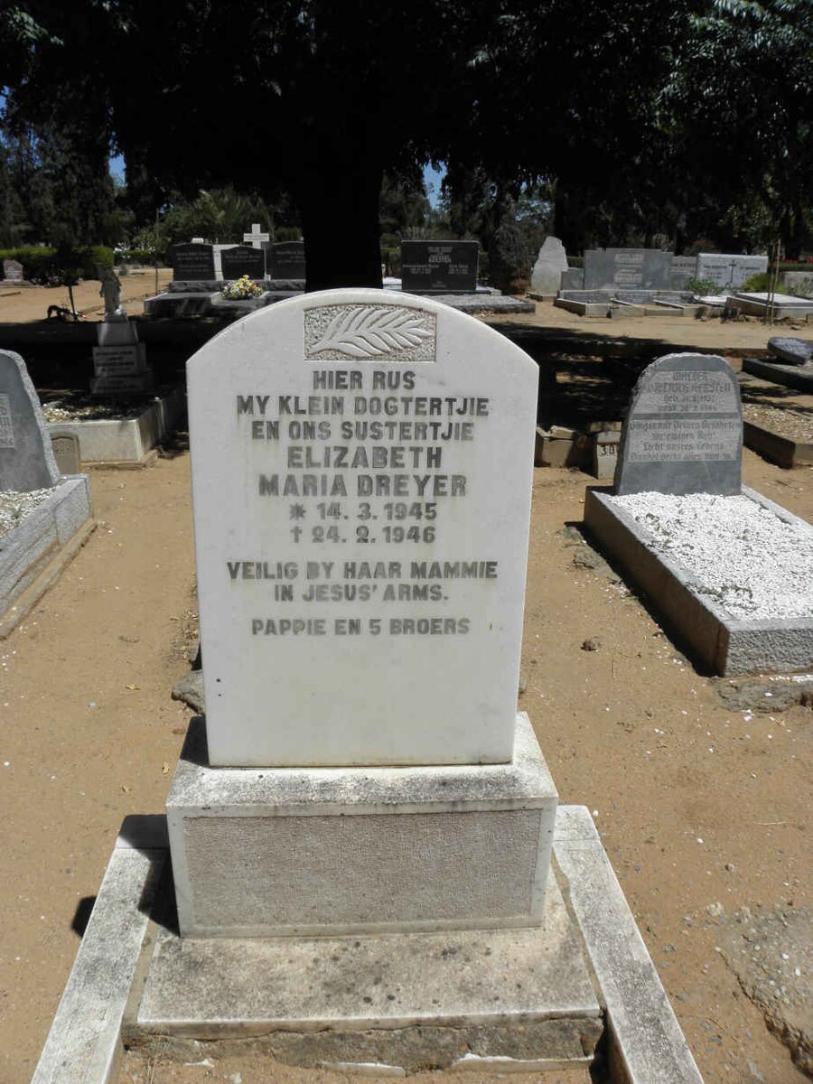 DREYER Elizabeth Maria 1945-1946