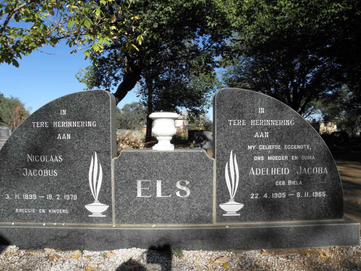 ELS Nicolaas Jacobus 1899-1978 &amp; Adelheid Jacoba BIELA 1905-1965