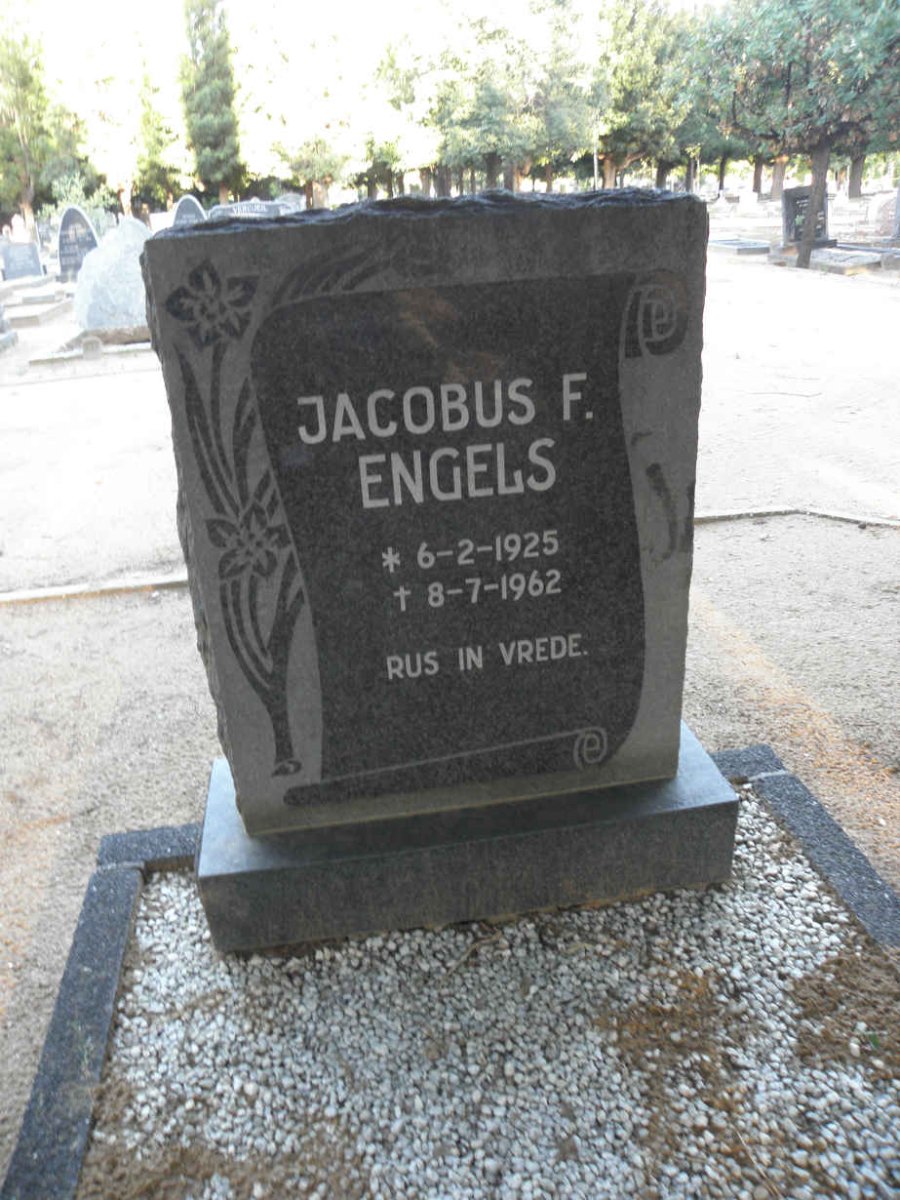 ENGELS Jacobus F. 1925-1962