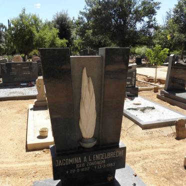 ENGELBRECHT Jacomina A.L. nee ZONDAGH 1892-1983