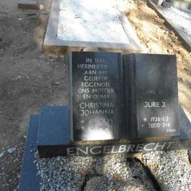 ENGELBRECHT Jurie J. 1936-2000 &amp; Christina Johanna 1927-1991