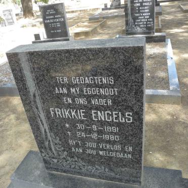 ENGELS Frikkie 1891-1980
