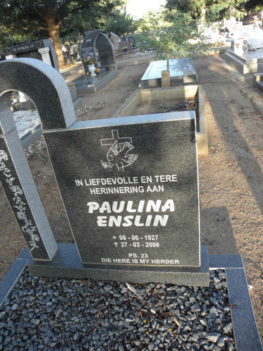 ENSLIN Paulina 1927-2000