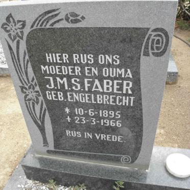 FABER J.M.S. nee ENGELBRECHT 1895-1966