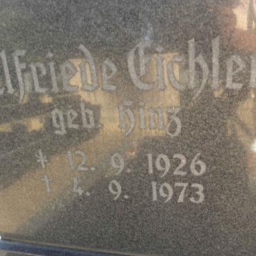 FICHLER Elfriede nee HINZ 1926-1973
