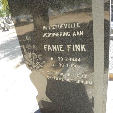 FINK Fanie 1944-1983