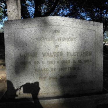 FLETCHER Leslie Walter 1921-1957