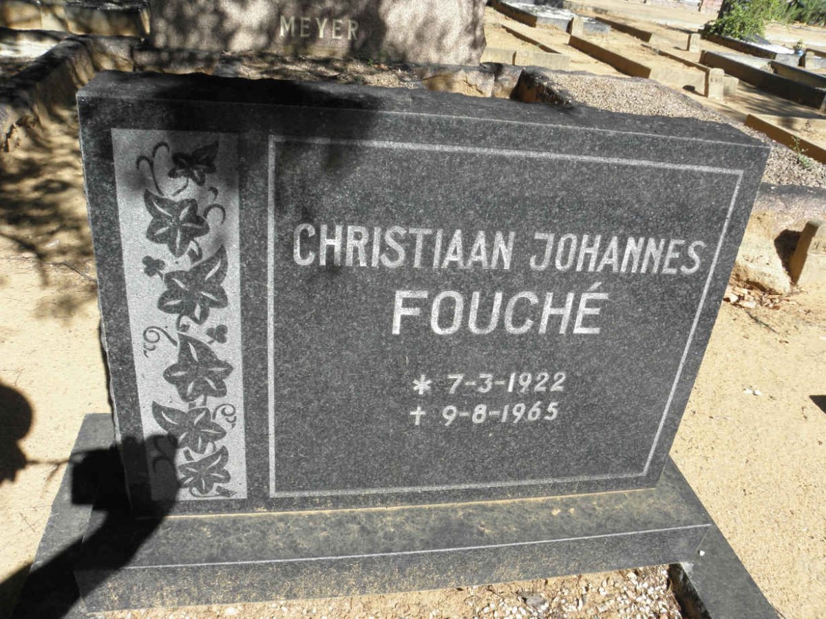 FOUCHÈ Christiaan Johannes 1922-1965