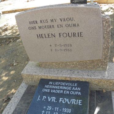 FOURIE J.P. Vr. 1930-1990 &amp; Helen 1928-1988