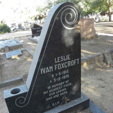 FOXCROFT Leslie Ivan 1915-1970