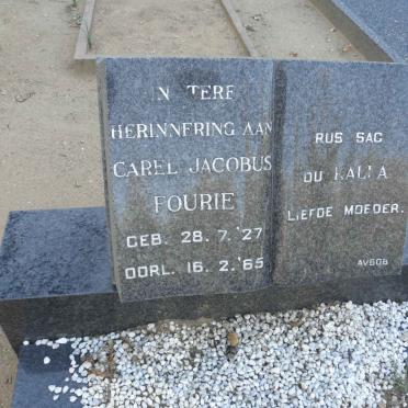 FOURIE Carel Jacobus 1927-1965