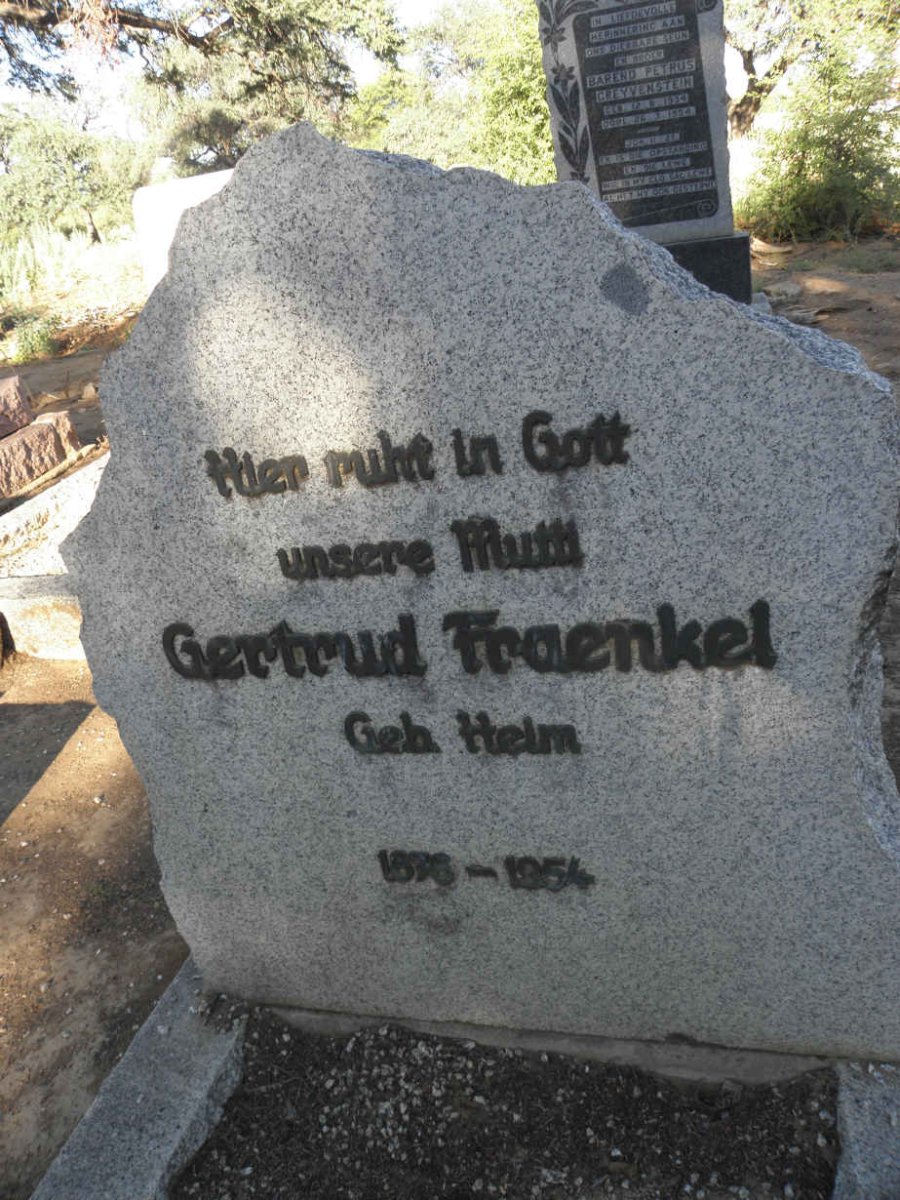 FRAENKEL Gertrud nee HELM 1876-1954