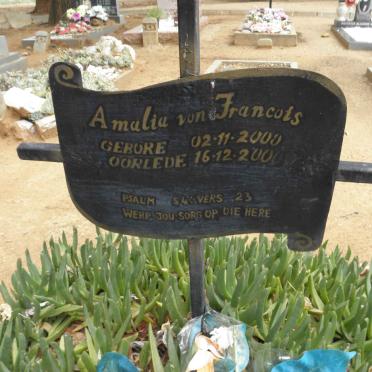 FRANCOIS Amalia, von 2000-2000