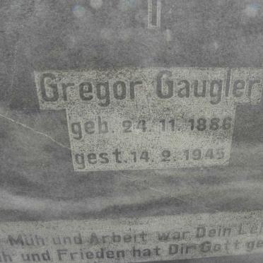 GAUGLER Gregor -1886-1945