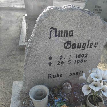 GAUGLER Anna 1892-1986