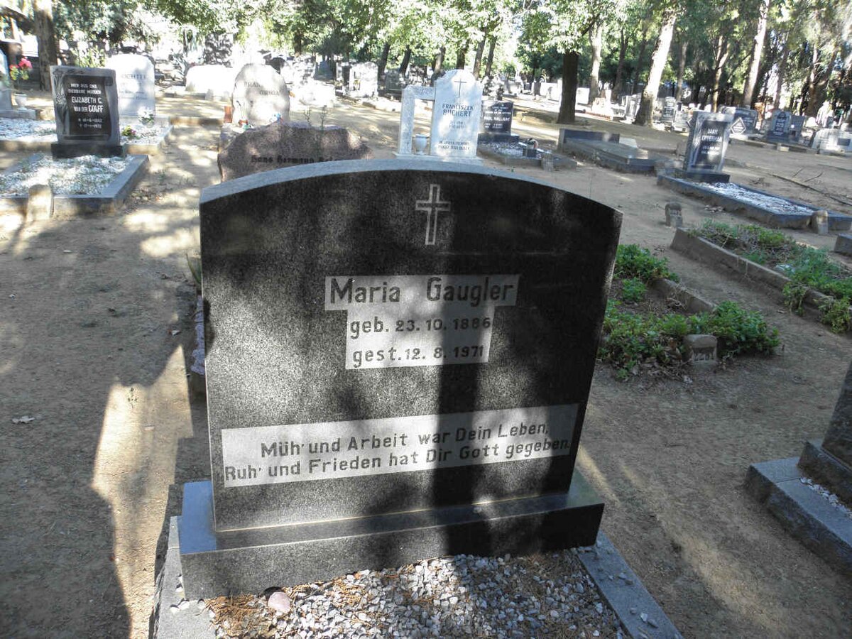 GAUGLER Maria 1886-1971