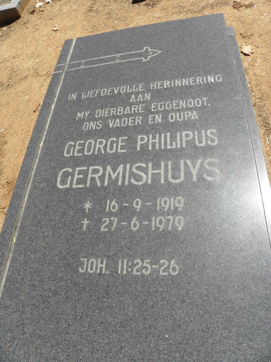 GERMISHUYS George Philipus 1919-1979