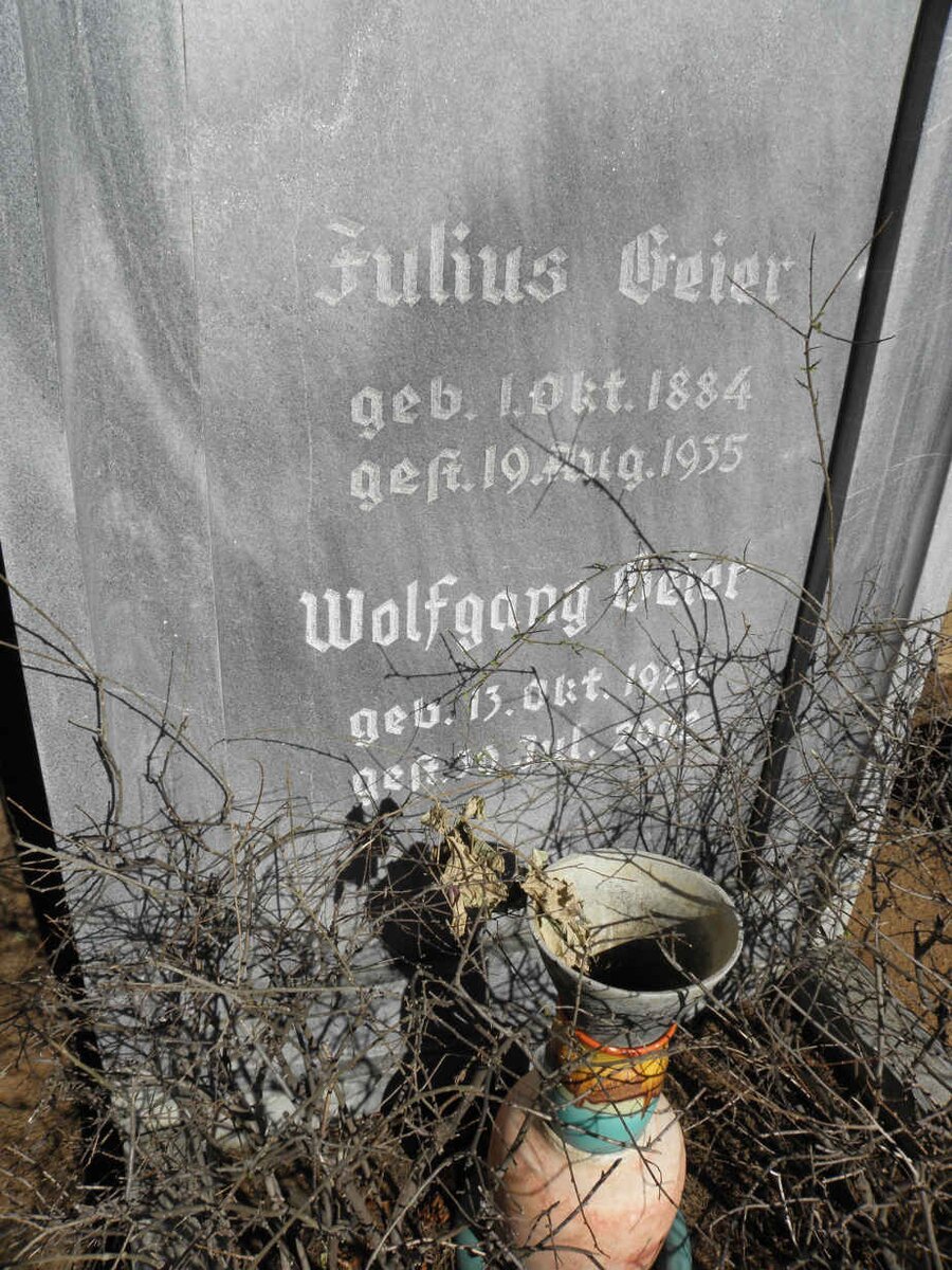 GEIER Julius 1884-1935 :: GEIER Wolfgand 192?-2002