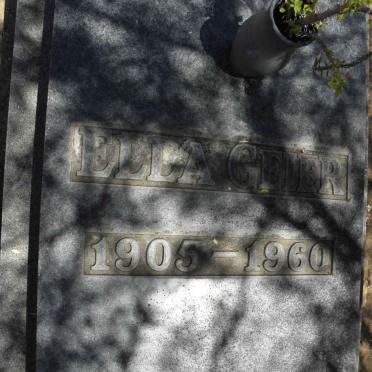 GEIER Ella 1905-1960