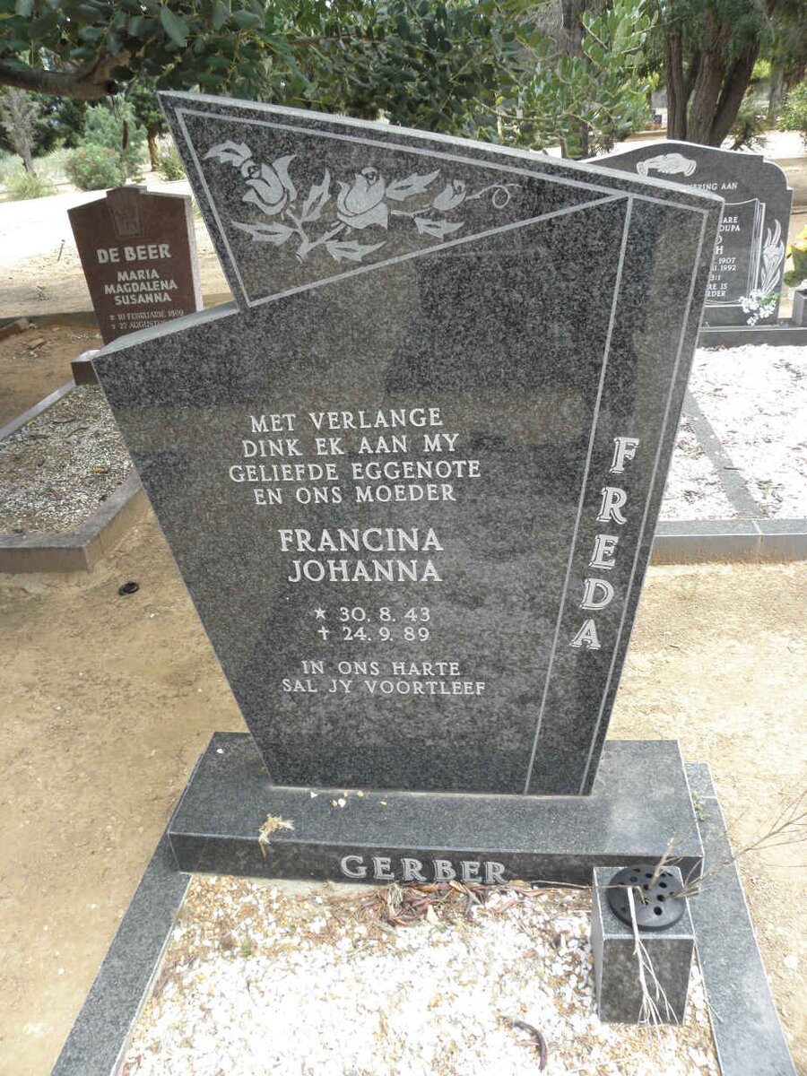GERBER Francina Johanna 1943-1989