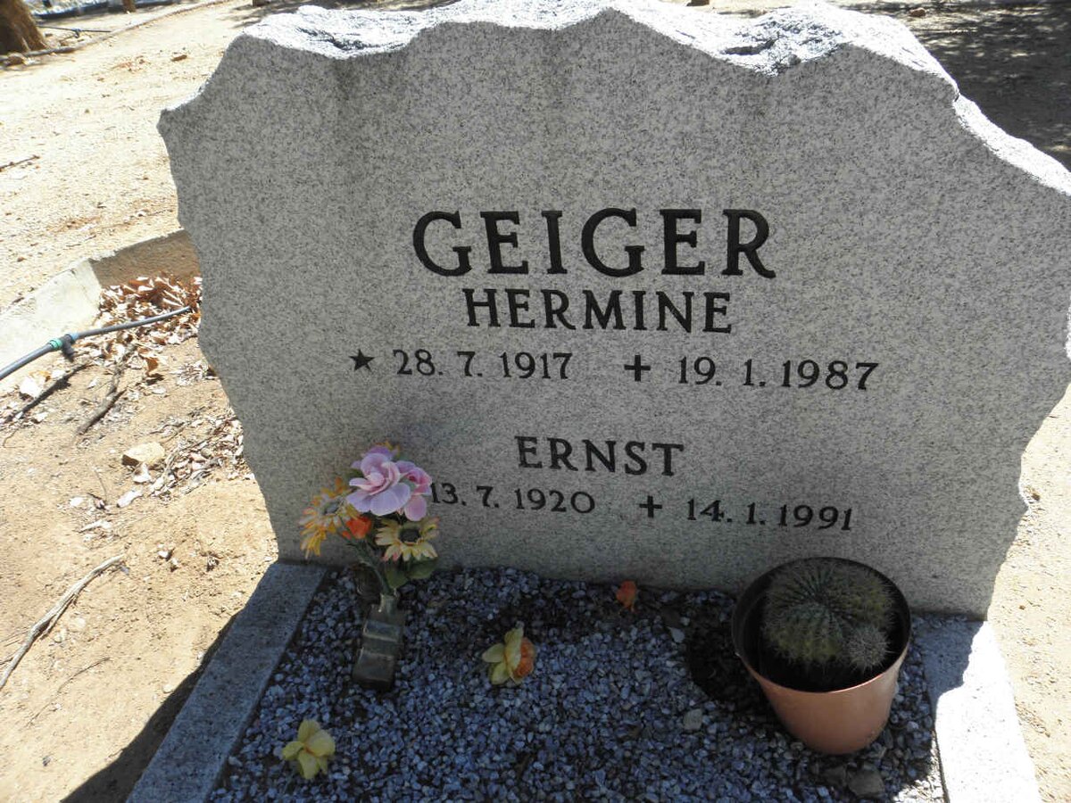 GEIGER Ernst 1920-1991 &amp; Hermine 1917-1987