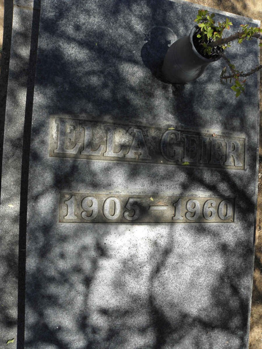 GEIER Ella 1905-1960