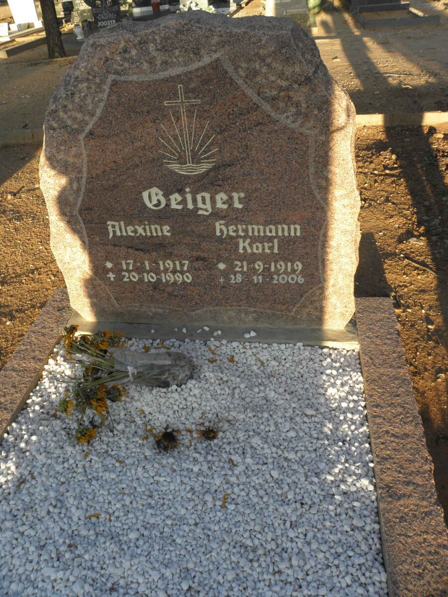 GEIGER Hermann Karl 1919-2006 &amp; Alexine 1917-1990
