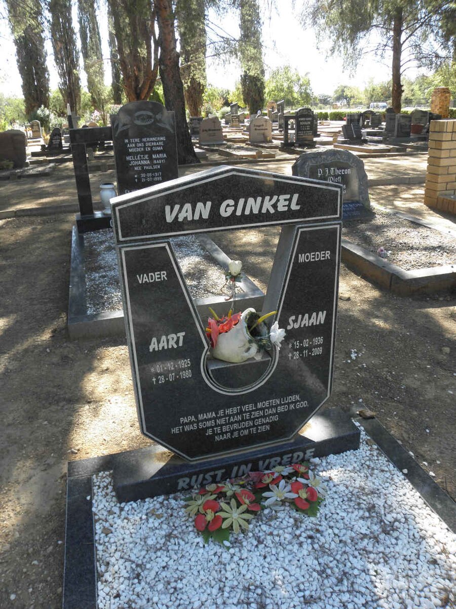 GINKEL Aart, van 1925-1980 &amp; Sjaan 1936-2009