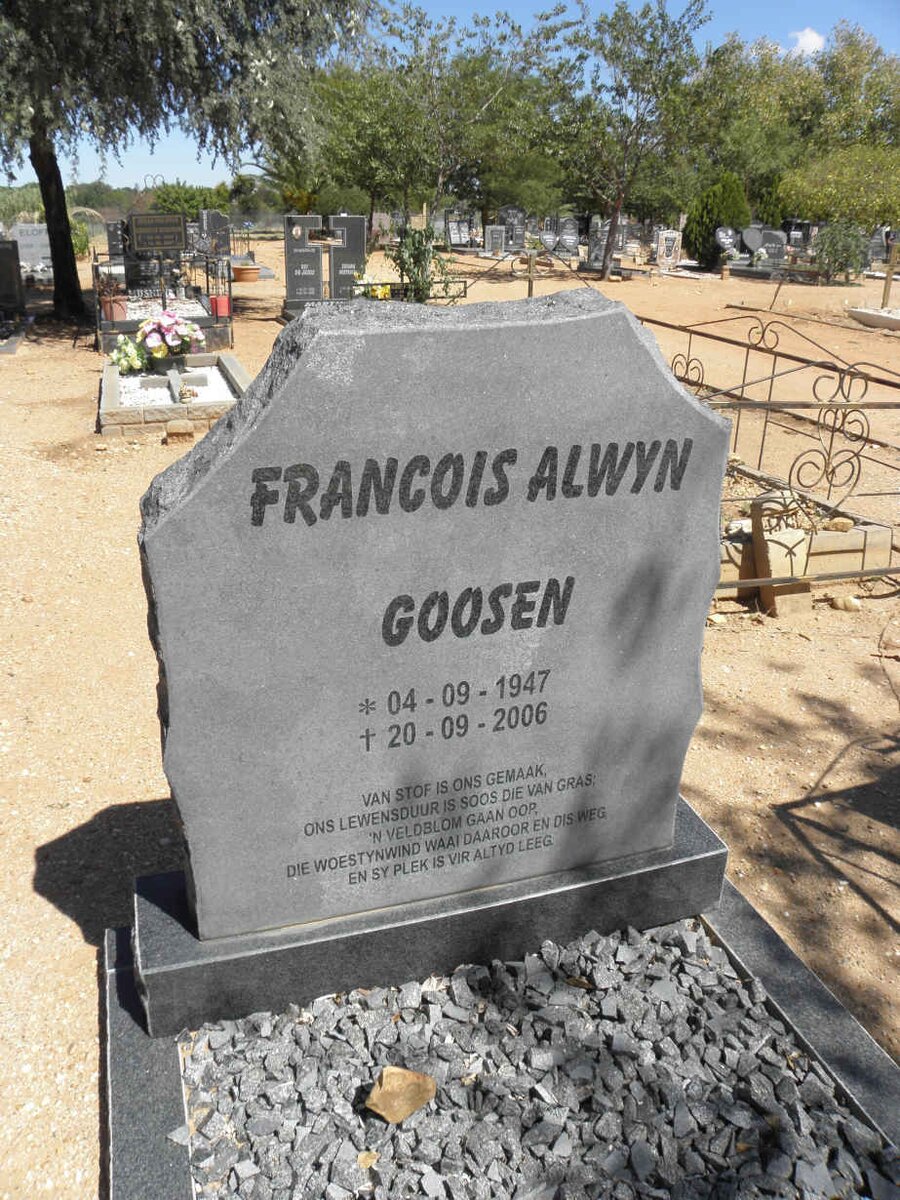 GOOSEN Francois Alwyn 1947-2006