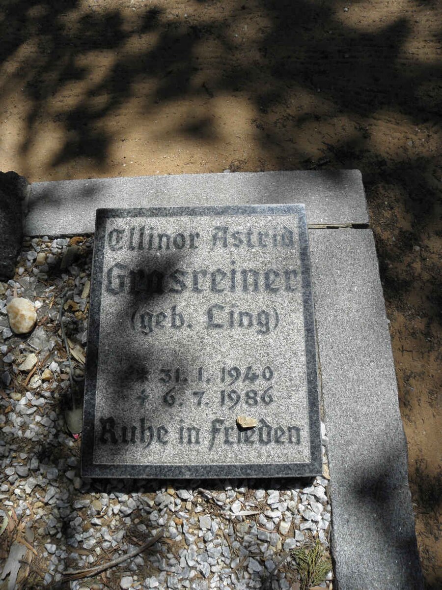 GRASREINER Ellinor Astrid nee LING 1940-1986