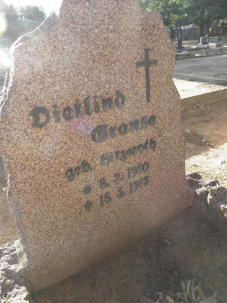 GRANSE Dietlind nee HITZEROTH 1950-1973