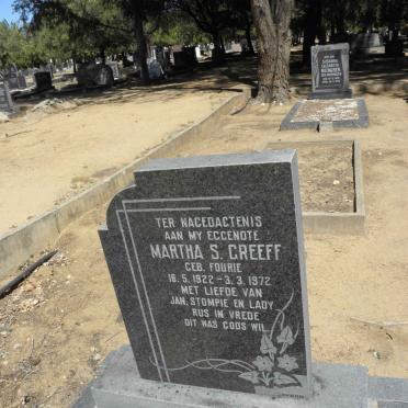 GREEFF Martha S. nee FOURIE 1922-1972