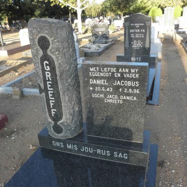 GREEFF Daniël Jacobus 1943-1996