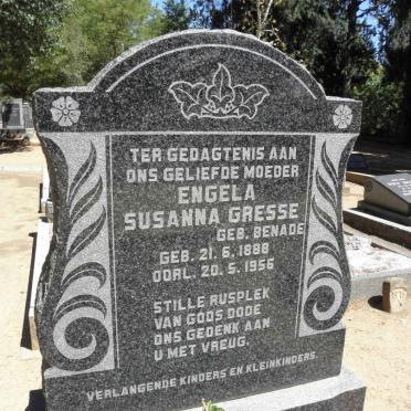 GRESSE Engela Susanna nee BENADE 1888-1956