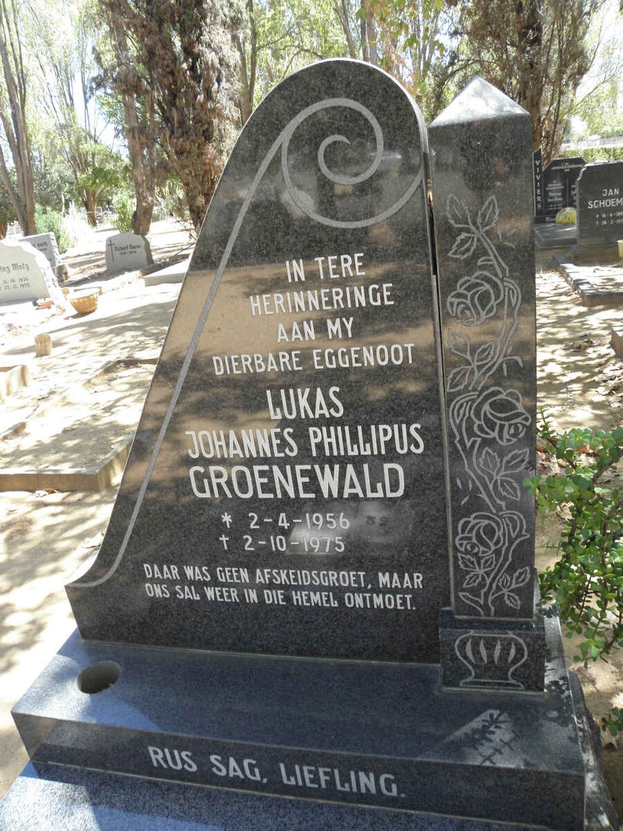 GROENEWALD Lukas Johannes Phillipus 1956-1975