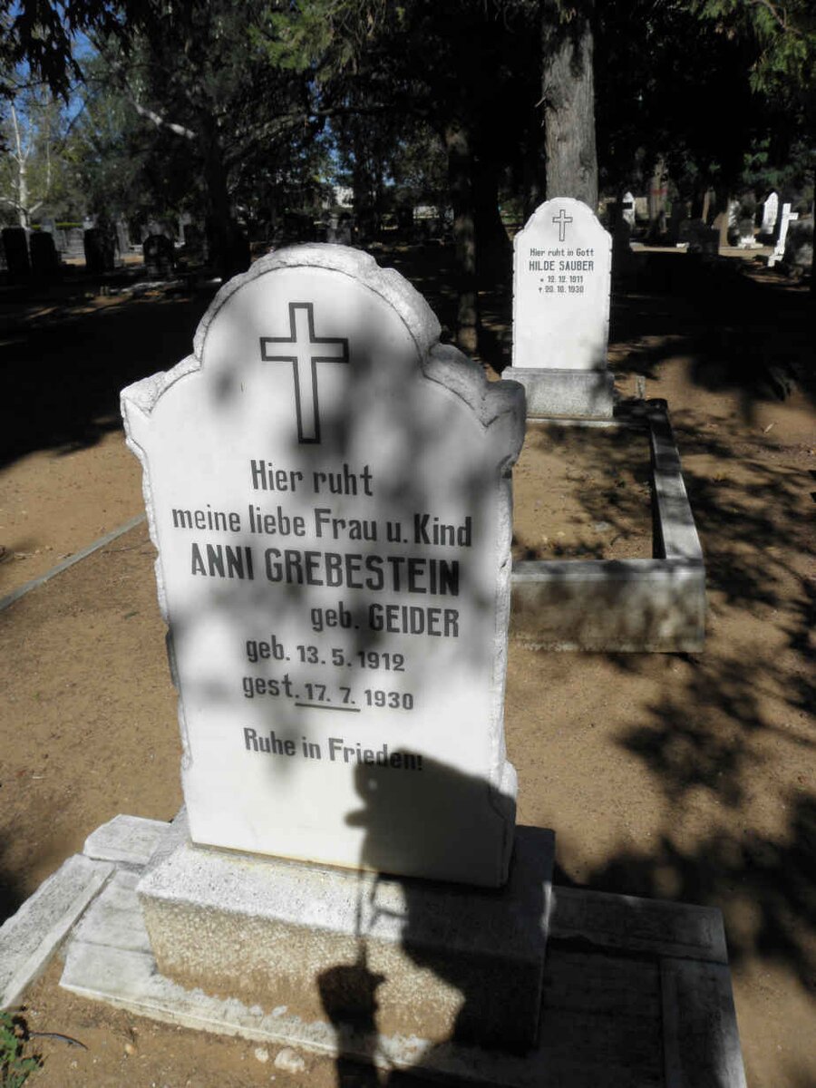 GREBESTEIN Anni nee GEIDER 1912-1930