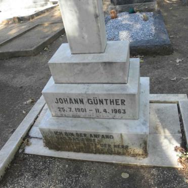 GÜNTHER Johann 1901-1963