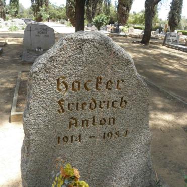 HACKER Friedrich Anton 1914-1984