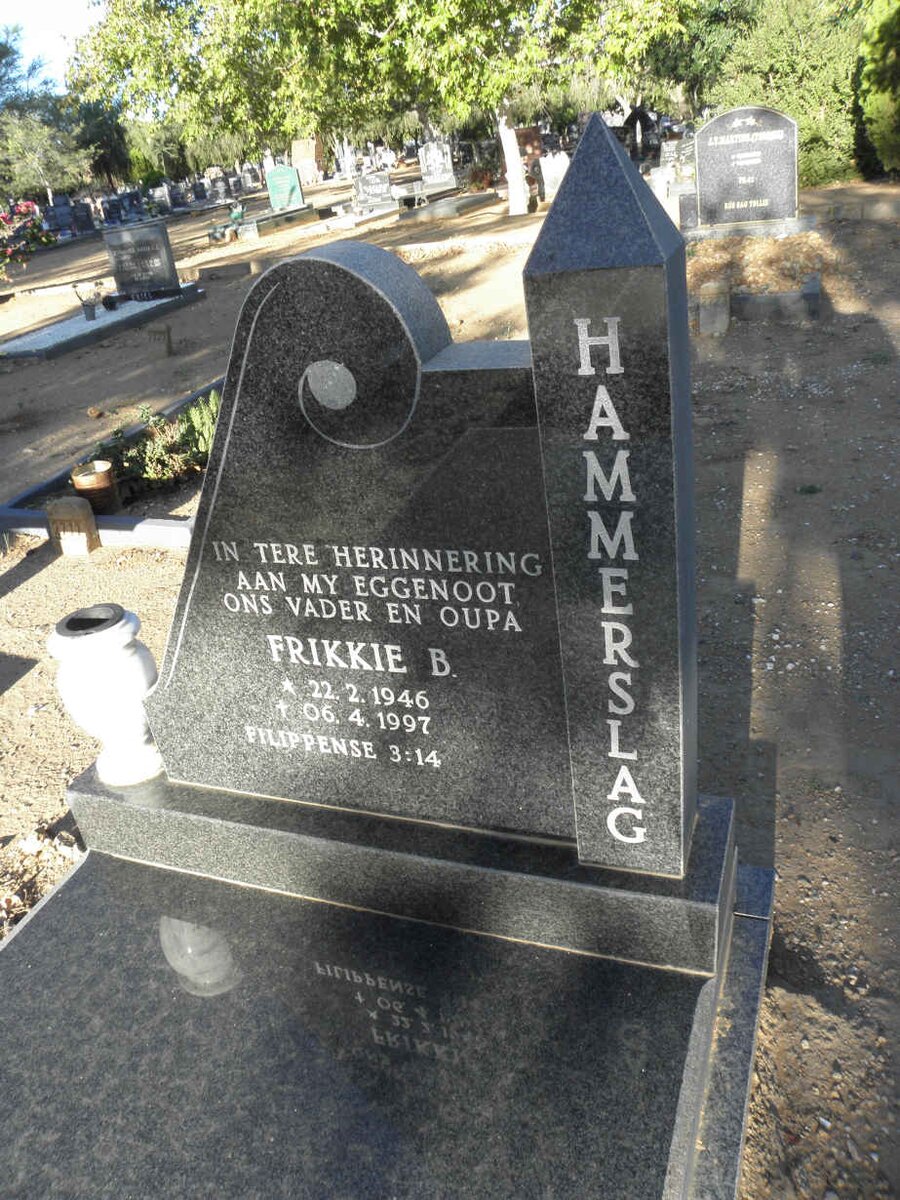 HAMMERSLAG Frikkie B. 1946-1997