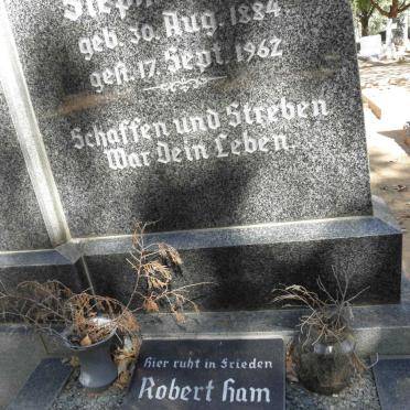 HAM Stephen 1884-1962 : : HAM Robert 1925-1998