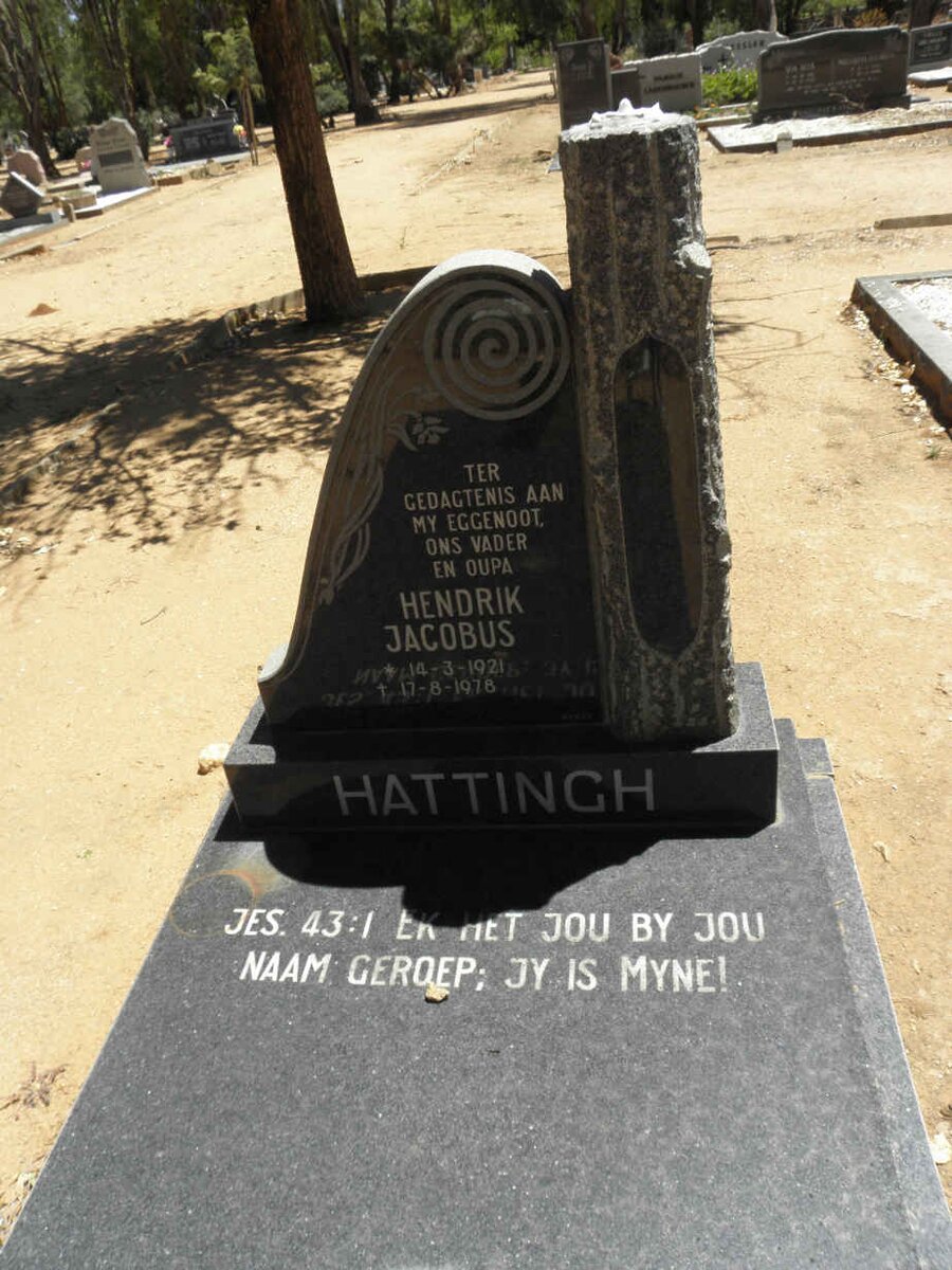 HATTINGH Hendrik Jacobus 1921-1978