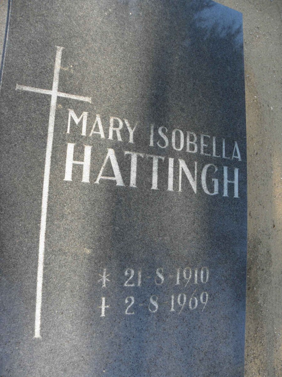 HATTINGH Mary Isobella 1910-1969