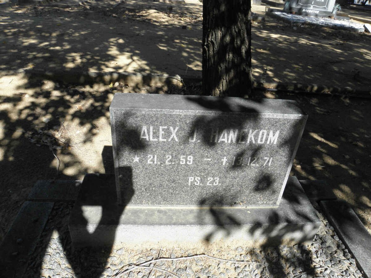 HANEKOM Alex J. 1959-1971