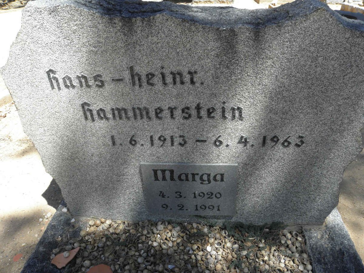 HAMMERSTEIN Hans-Heinr. 1913-1963 &amp; Marga 1920-1991