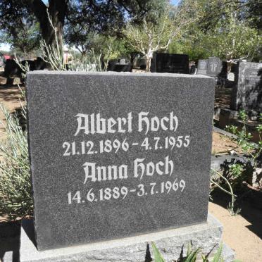 HOCH Albert 1896-1955 &amp; Anna 1889-1969