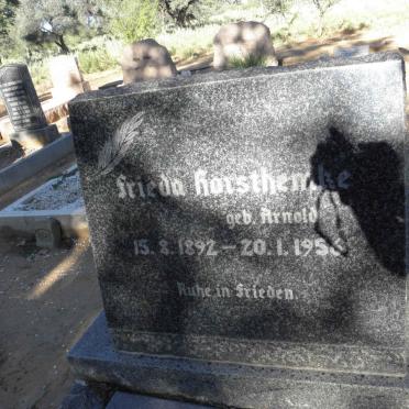 HORSTHEMKE Frieda nee ARNOLD 1892-1956