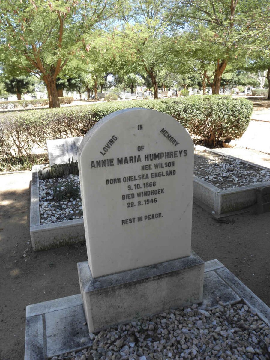 HUMPHREYS Annie Maria nee WILSON 1868-1946