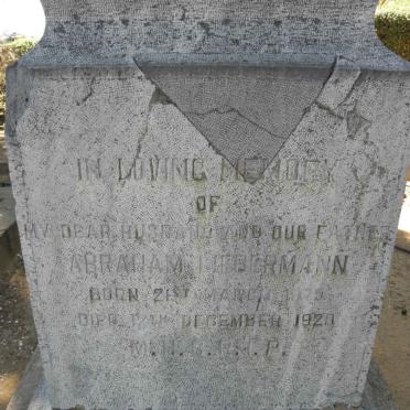 LIEBERMANN Abraham 1875-1920